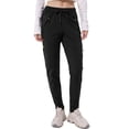thumbnail image 6 of FEN AI Women's Fleece Lined Pants Winter Thermal Ski Pants Hiking Running Joggers Pants with Multi Pockets, 6 of 7