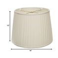thumbnail image 2 of 18" White Paperback Linen Lampshade with Side Pleats, 2 of 5