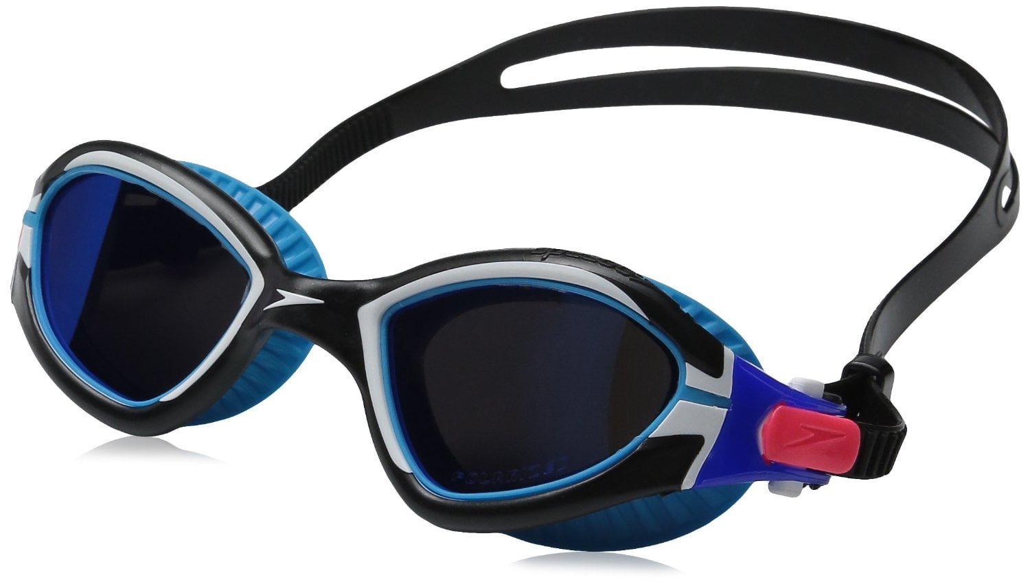 Speedo Fitness MDR 2.4 Swim Swimming Speed Fit Polarized Goggles, Blue Hawaii