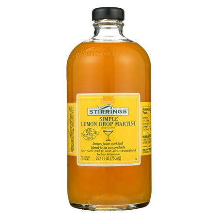 - Stirrings Lemon Drop Cocktail Mixer, 25.4 Fl Oz, 2 Bottles