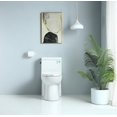 thumbnail image 6 of 1.28 GPF One Piece Toilet Single Flush , Water-Saving Elongated Comfort Height Floor Mounted, Soft Closing Seat, 1000 Gram Map Flushing Score Toilet, Gloss White 23T03-GW, 6 of 15