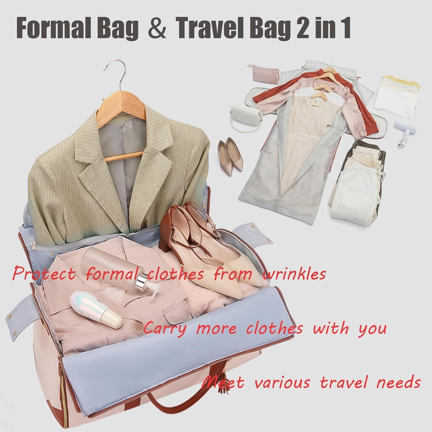 Jenni Travel Bag with Wheels, Lightweight Carry-On Luggage