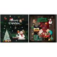 thumbnail image 1 of Coxeer Christmas Decals Decorative Cute 2 Sheets Non-Adhesive Window Clings Xmas Clings, 1 of 8