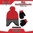thumbnail image 3 of Disney Kids Winter Hat, Toddlers Mittens, Lightning McQueen Baby Beanie for Boys Ages 2-4, 3 of 5