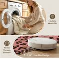 thumbnail image 5 of ODIKA Print Spotted Bordered Frame Zebra Decoration Pink Leopard Cheetah Playful Non-Slip Chair-Friendly for Home Office, Gaming Room, Under Desk, 5 of 7