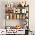 thumbnail image 7 of Kitchen Bakers Rack with Power Outlet,Coffee Bar Table 6 Tiers,Kitchen Microwave Stand,Microwave Oven Stand Pantry Hutch with Door,Storage Shelf Rack for Spices,Pots and Pans, 7 of 7