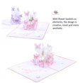 thumbnail image 2 of Tarjeta De Felicitación Del Día De San Valentín Flying Butterfly Flower Basket Bendición Pop Up Card Escultura De Papel 3D Regalo Creativo Aniversario Tarjeta De Carta De Cumpleaños Advancent HA027145-02, 2 of 7