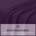 thumbnail image 5 of Kotton Culture 1000 TC Egyptian Cotton King Size 16" Deep Bed Sheet Set Plum Color, 5 of 5