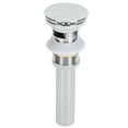 thumbnail image 2 of Tapón de desagüe para lavabo de baño con galvanoplastia, antidesbordamiento (emergente con orificio), 2 of 14