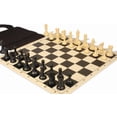 thumbnail image 2 of Conqueror Easy-Carry Plastic Chess Set Black & Camel Pieces with Vinyl Rollup Board - Black, 2 of 8