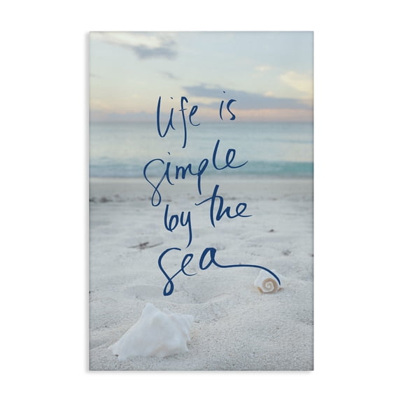 Stupell Industries Traditional Simple By The Sea Canvas Art, 16 x 24, by Susan Bryant