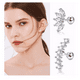 thumbnail image 3 of "Piercing Aretes Oreja Acero Inoxidable Cartílago Set 8 pares Color Plateado ", 3 of 5