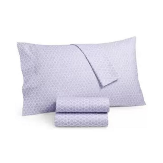Martha Stewart Ensemble de Draps 4 Mc en Microfibre Imprimée de la Collection