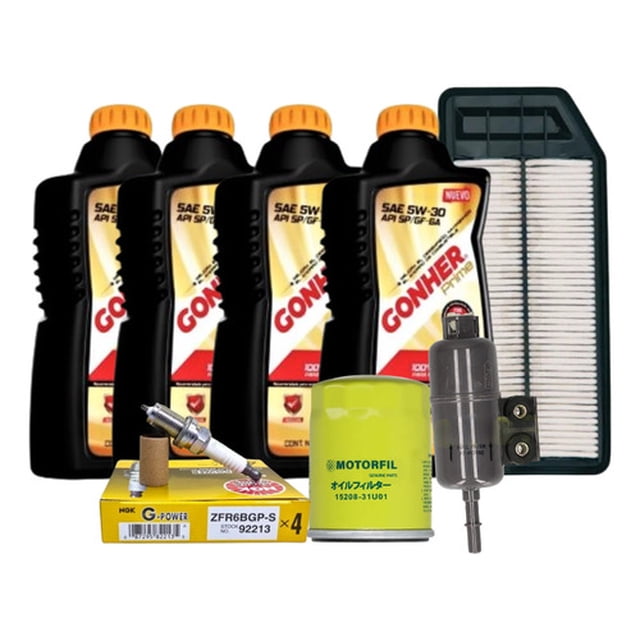Kit Afinacion Honda Accord 2.4l 03-07 Bplatino Gonher 5w30