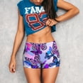 thumbnail image 3 of Goofa Flying Butterflies Printed Workout Shorts Women Seamless Scrunch Butt Lifting High Waisted Gym Booty Shorts Elastic Workout Shorts-Medium, 3 of 8