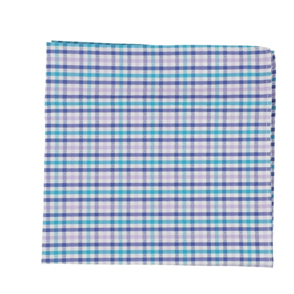 bar III Mens Gingham Pocket Square, Purple, One Size