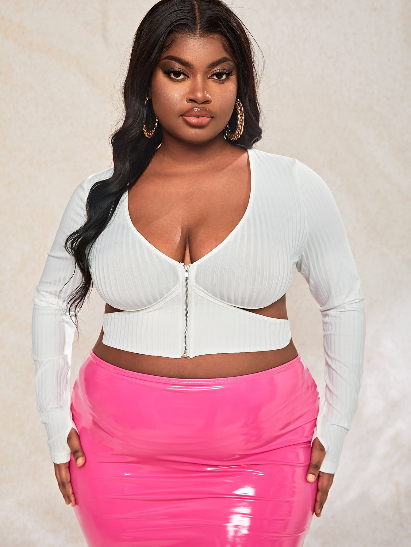 plus size thumb hole shirts