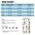 thumbnail image 6 of Bixox Men's Pretty Floral With Leaves Printed Shirt Sleeveless Fitness Tank Top-Small, 6 of 7