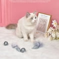 thumbnail image 4 of 2PCS Cat Toy Mouse Creative Simulated Feather Cat Toy Cat Bell Ball Cat Play Toy, 4 of 10