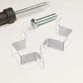 thumbnail image 4 of SHOWERORO 4Ud Soporte Para Riel De Inoxidable Plata Antióxido Ideal Para Uso Doméstico, 4 of 8