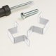 thumbnail image 1 of FOMIYES 4Ud Soporte Para Guía De Inoxidable Plata Instalación Fácil Y Resistente Para Uso En Casa, 1 of 7