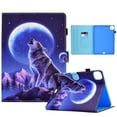 thumbnail image 1 of Dteck Case for iPad Pro 11-inch 3rd Gen/iPad Pro 11" 2nd Gen,iPad Pro 11" 2021/2020/2018 Case Magnetic Leather Pattern Card Holder Wallet Case Kickstand Shockproof Smart Folio Cover,Wolf, 1 of 7