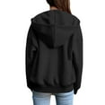 thumbnail image 6 of WTXUE Womens Zip Up Hoodies Sweatshirt Jacket Cute Lightweight Jackets Trendy Hooded Workout Fall with Pockets Oversized Sweatshirt Open Front Cardigan Long Sleeve Blouses Casual Tops Black Xxl, 6 of 7