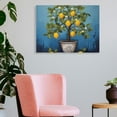 thumbnail image 3 of Chilfamy Lemons Flowers Canvas Print Wall Art Home Decoration 16x12in, 3 of 6