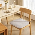 thumbnail image 6 of Square Bar Stool Seat Cushion with Ties, Breathable Cottons Stool Cushion Cover Barstool Cushion Seat Pad, 16*16 In, 6 of 6