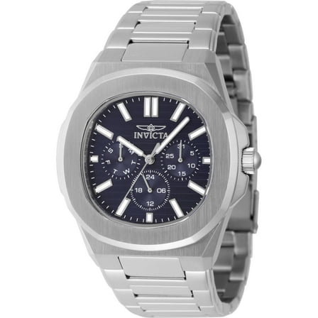 Invicta 48326 Men's Speedway Blue Dial Silver Steel Bracelet Watch