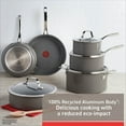 thumbnail image 6 of T-fal Ceramic Excellence Nonstick, Cookware Set, 10 Piece, Pots and Pans, Grey, 6 of 14