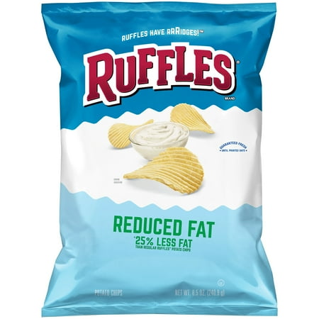 UPC 028400033978 product image for Ruffles Reduced Fat Potato Chips, 8.5 Oz. | upcitemdb.com