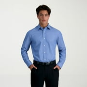 Men's Haggar® Premium Comfort Slim Fit Dress Shirt Color: Denim Blue Dobby Size: 15.5-34/35