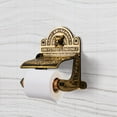 thumbnail image 2 of Renovator's Supply Antique Brass Toilet Tissue Paper Holder 'Sanitary Paper Co.', 2 of 9