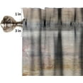 thumbnail image 2 of Abstract Kitchen Curtains Valances Brown Grey Modern Abstract Minimalist Design Curtains Valances for Cafe Living Room Decor 54"x18", 2 of 5