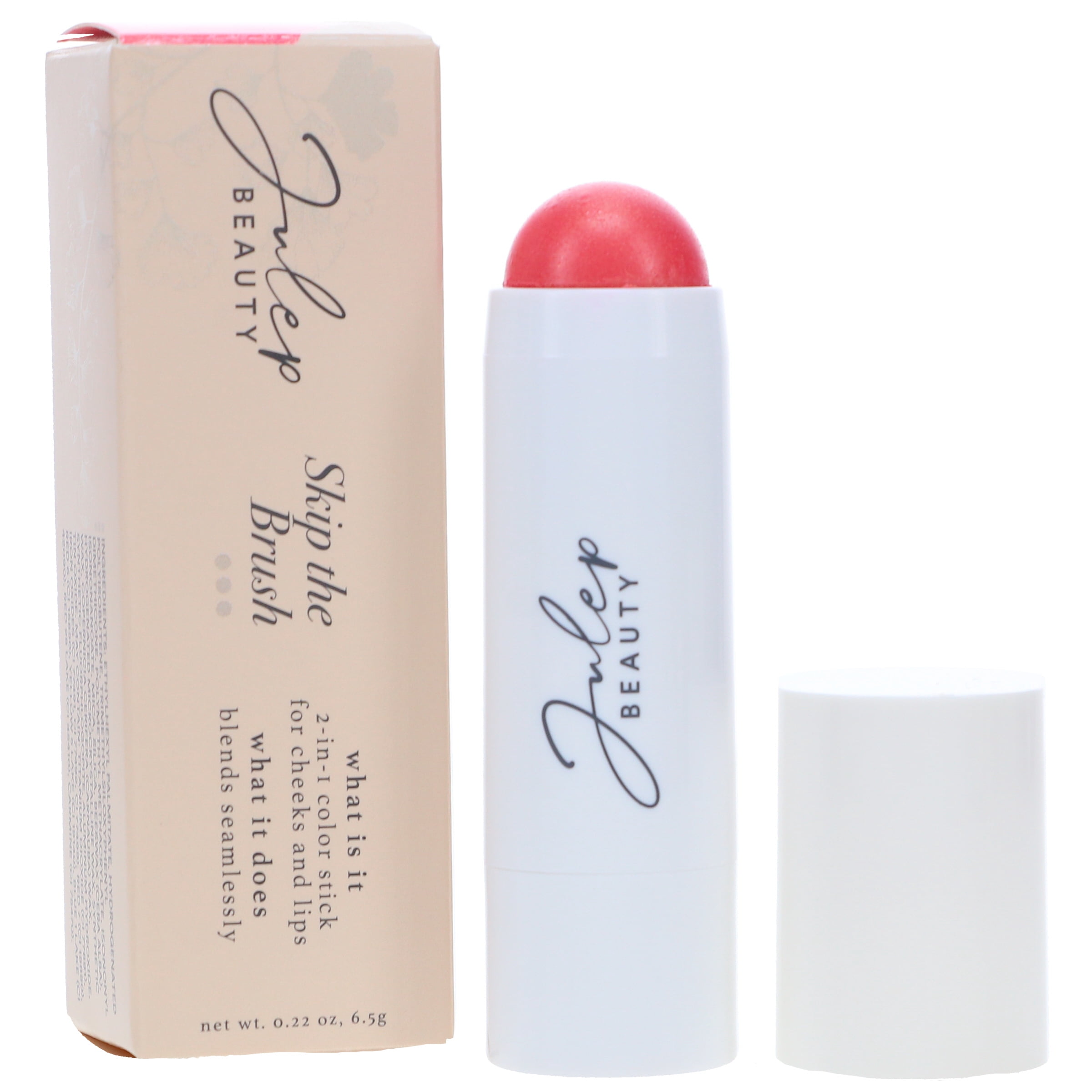 Julep Skip The Brush Creme-to-Powder Blush Stick, Golden Guava, 0.21 Oz