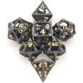 thumbnail image 6 of MACTANO Metal DND Dice Set Dungeons and Dragons Dice Set MTG RPG Board Game Toy-3D-Black 1 PCS, 6 of 8
