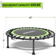 thumbnail image 2 of ONETWOFIT 42" Rebounder Trampoline for Adults, Silent Mini Trampoline Indoor Exercise Fitness Trampoline Bungee Rebounder Workout, 2 of 6