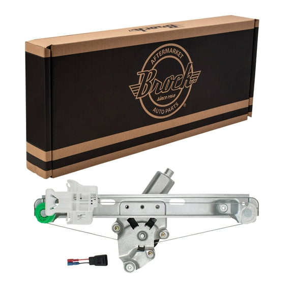 Brock Window Regulator w/ Motor for 2005-2008 Malibu Built From 6/6/05 Rear Left 25797228