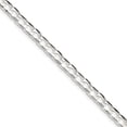 thumbnail image 1 of Chaîne Gourmette Ouverte Polie en Argent Sterling 6,25 mm (Poids : 12,32 Grammes, Longueur : 8 Pouces), 1 of 4