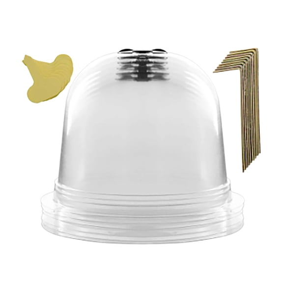 6pcs Cover Thermal Insulation Lid for Moisturizing Rain Proof Garden Cloche Mini Greenhouse Protector for Seedlings Vegetables Frost Weather Protection