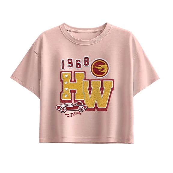 Hot Wheels - Patch - Youth Girls Boxy T-Shirt