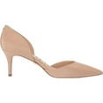 thumbnail image 6 of Sam Edelman Jaina Classic Nude Leather D'orsay Pointed Toe Slip On Dress Pumps (Classic Nude Leather, 7), 6 of 6