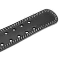 thumbnail image 2 of G4 Vision Genuine Leather Adjustable Weightlifting Belt 4 Gym Fitness Bodybuilding Powerlifting Deadlifting Thrusters Back Support Heavy Workout (Large, Black), 2 of 5