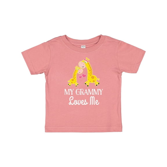 Inktastic Grammy Loves Me Giraffe Boys or Girls Baby T-Shirt