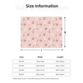 thumbnail image 5 of Rateoe Rabbit And Cherry Pattern Flannel Throw Blanket, Ultra-soft Blanket for Bed, Couch, Car, Hypoallergenic Anti-pilling blanket-60"x50"(Horizontal), 5 of 6