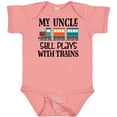 thumbnail image 3 of Inktastic My Uncle Still Plays with Trains Boys or Girls Baby Bodysuit, 3 of 5