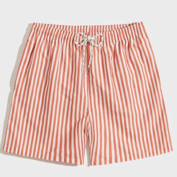 Mens Shorts Summer Swim Trunks Dry Surf Boardshorts Bathing Suit With Mesh Lining Beach Shorts Cargo Shorts for Men Orange L
