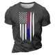thumbnail image 1 of Camisetas de Manga Larga para Hombres Imprimir Casual Cuello Redondo Camiseta de Manga Corta, Camisetas de Manga Larga para Hombres Algodón, 1 of 4