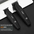 thumbnail image 5 of VGR 640 Professional Hair Clippers for Men, 9000RPM Cordless Barber Clippers and Trimmers Set, Zero Gap T-Blade Hair Cutting Kit, DLC Coated Ceramic Blade Barber Kit with LED Display(Black), 5 of 14